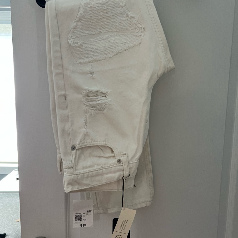 White Distressed Jeans